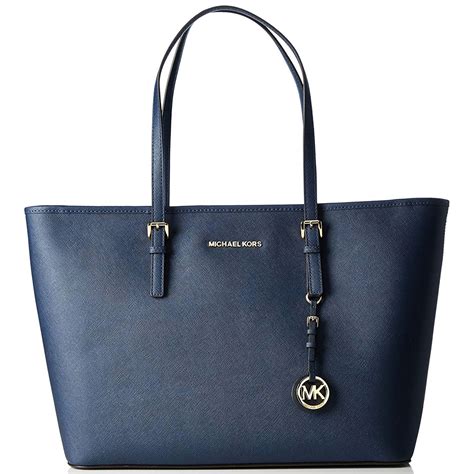 michael kors jet set zip tote navy|michael kors jet set duffle.